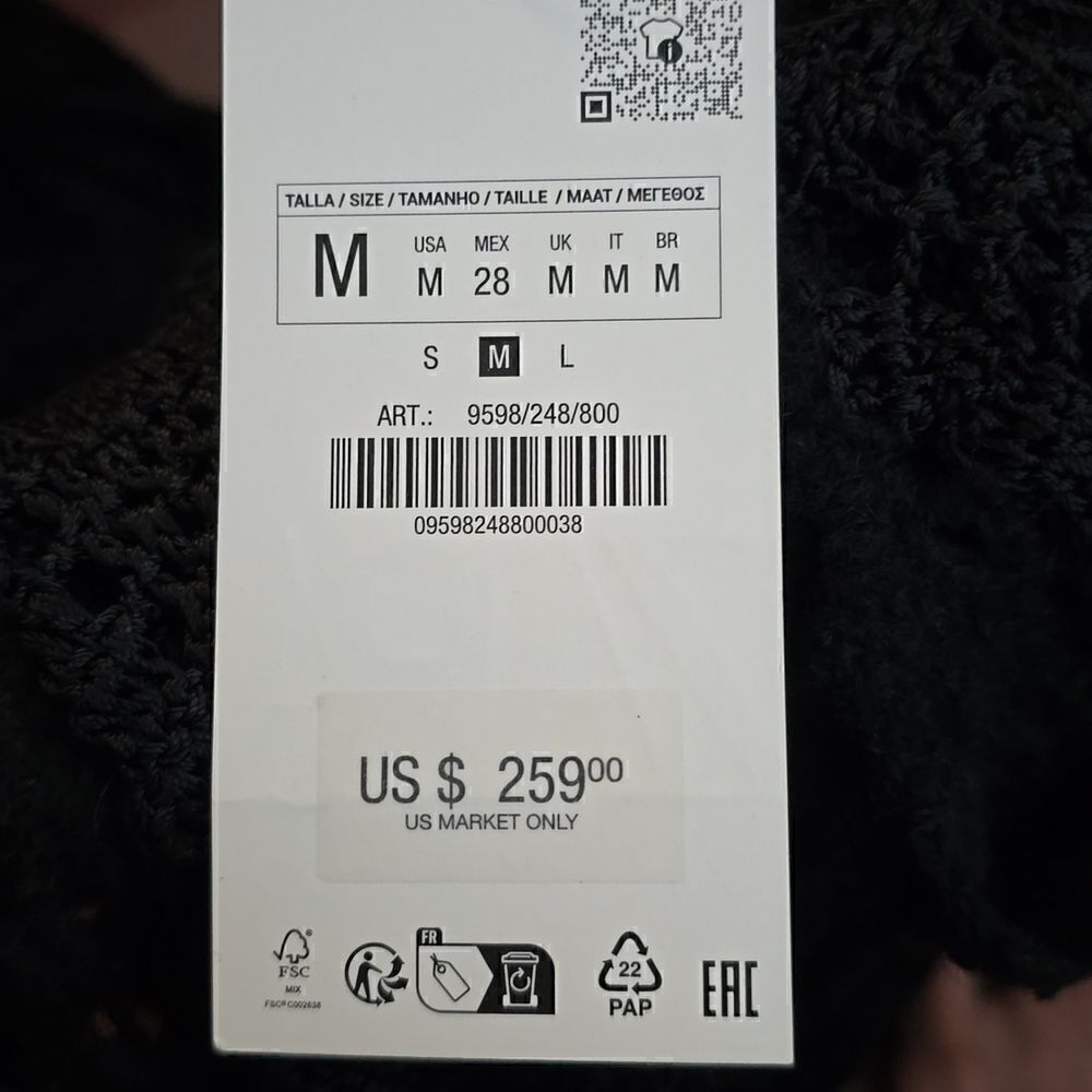 ZARA LIMITED EDITION LONG MAXI CROCHET DRESS - Picture 2 of 16